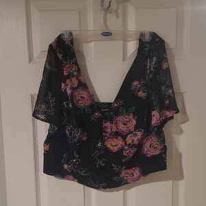 Crop Floral Top